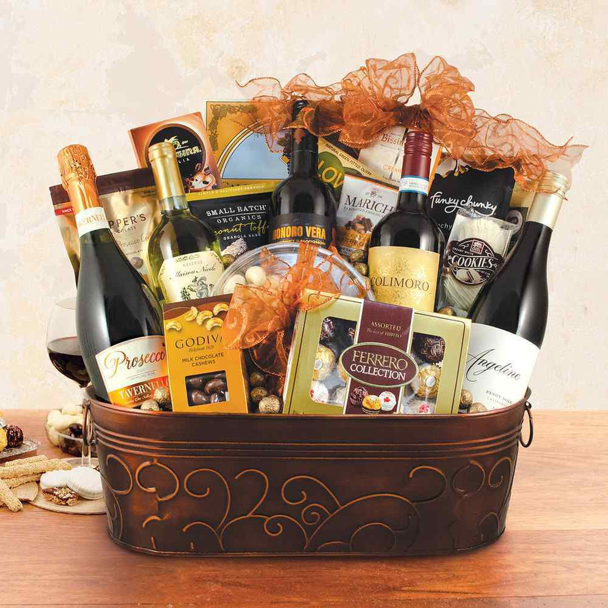 Giant Statement Wine and Champagne Gift Basket